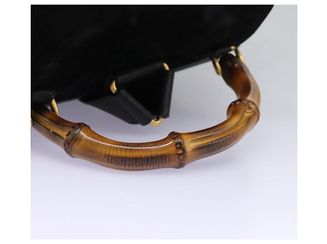 Gucci Vintage Bamboo Daim et Cuir - vue 7