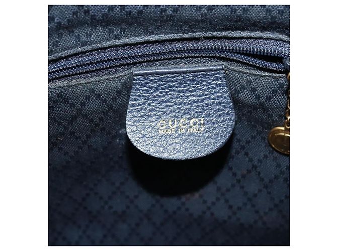 Gucci Gucci bamboo daim mini Blu navy - vista 6