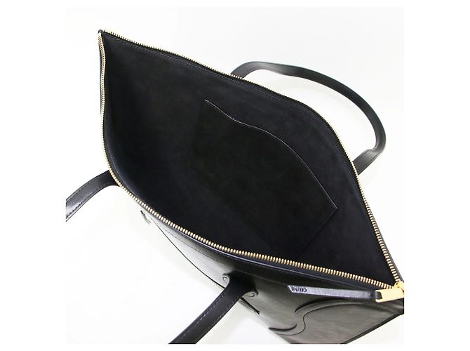 Céline Borsa tote in pelle di vitello nera Celine Nero - vista 5