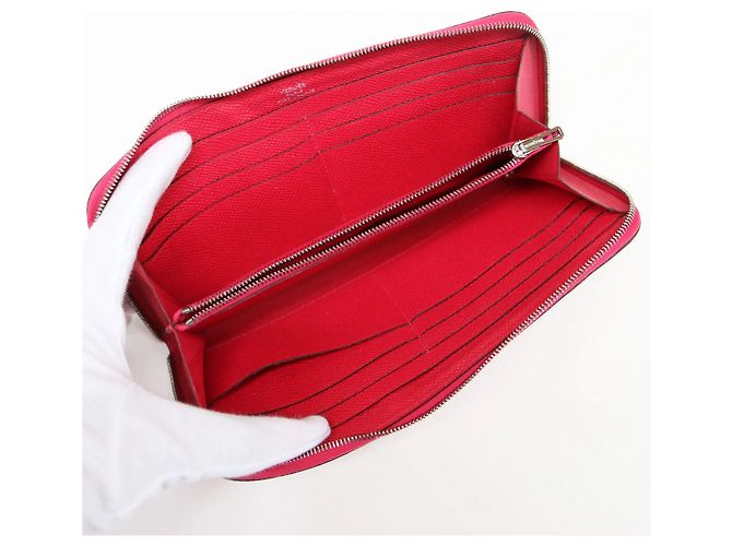 Hermès HERMES Portafoglio Lungo Azap Classico Rosa - vista 3