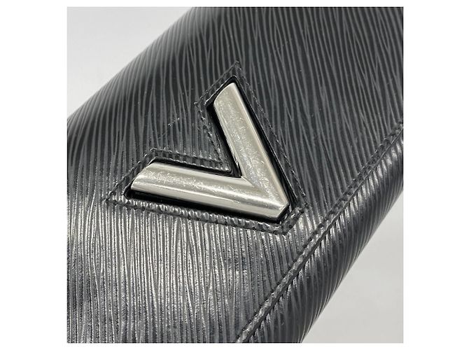 Cartera Larga Twist de Cuero Epi Louis Vuitton Negro - vista 7