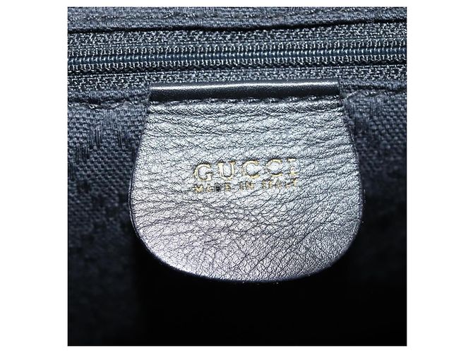 Gucci Vintage Bamboo Leather Nero - vista 6