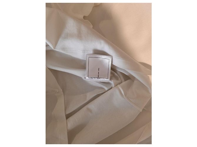 Camiseta de algodón blanca Chanel con botones dorados Blanco - vista 17