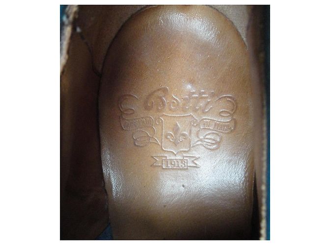 Autre Marque Scarpe Derby Botti Uomo in Pelle Intrecciata Blu Verde - vista 6