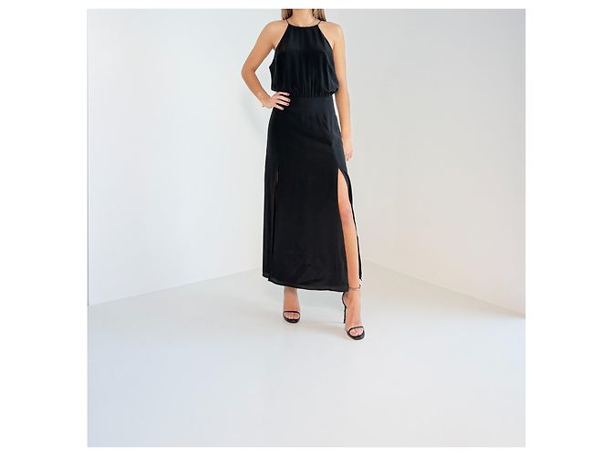 Zimmermann Kleid aus schwarzer Seide - Ansicht 2