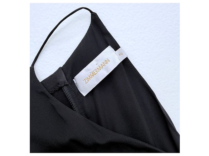 Zimmermann Kleid aus schwarzer Seide - Ansicht 6