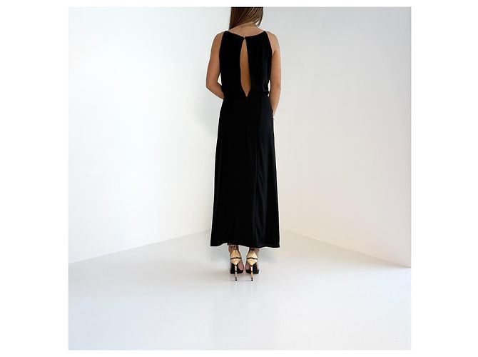 Zimmermann Kleid aus schwarzer Seide - Ansicht 9