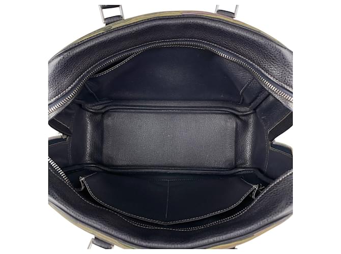 Borsa Hermès Plume 28 Blu navy - vista 15