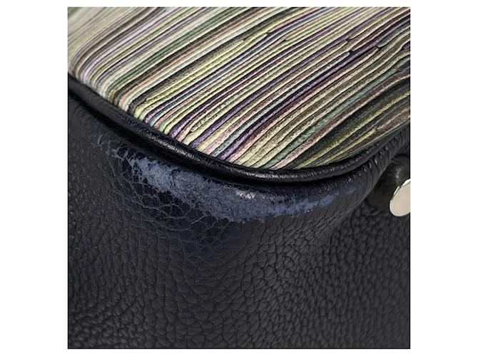 Borsa Hermès Plume 28 Blu navy - vista 6