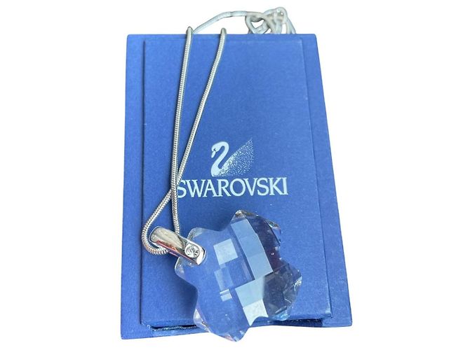 Collar con Péndulo de Cristal Swarovski Plata - vista 3