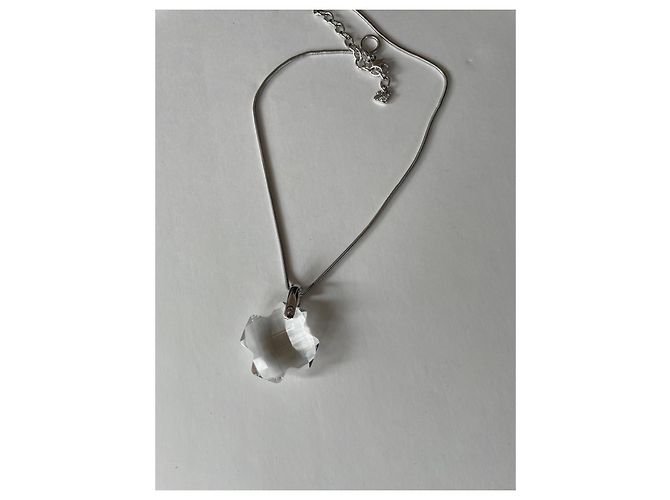 Collar con Péndulo de Cristal Swarovski Plata - vista 5