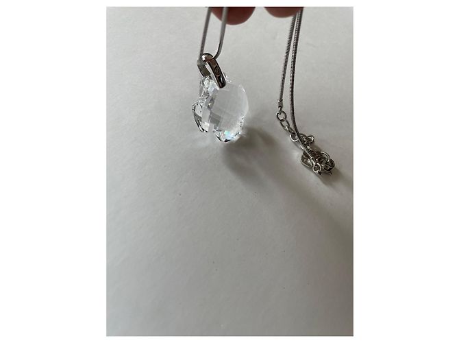 Collar con Péndulo de Cristal Swarovski Plata - vista 8