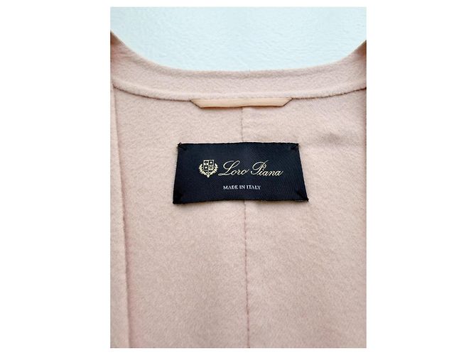 Loro Piana Abrigo sin mangas de cachemira rosa - vista 7
