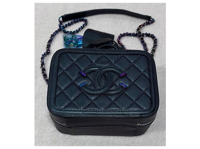 Chanel Filiarem Vanity Case Small de Couro Multicor - vista 2
