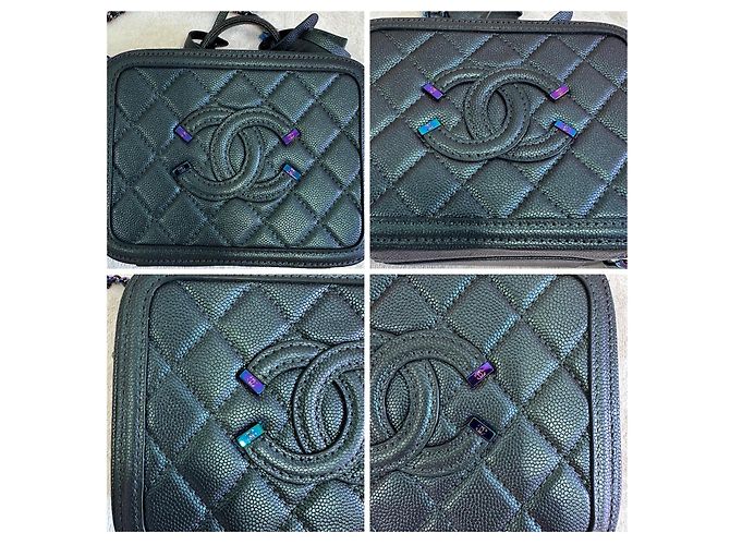 Chanel Filiarem Vanity Case Small de Couro Multicor - vista 4