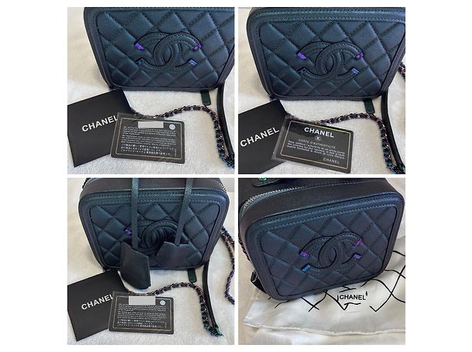 Chanel Filiarem Vanity Case Small de Couro Multicor - vista 5
