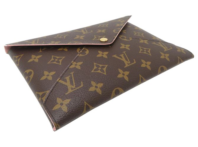 Pochette Kirigami Louis Vuitton per donne Marrone Monogramma - vista 3