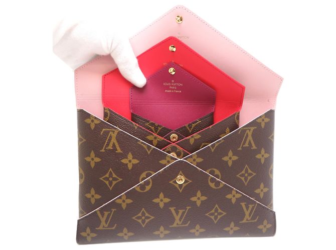 Pochette Kirigami Louis Vuitton per donne Marrone Monogramma - vista 5