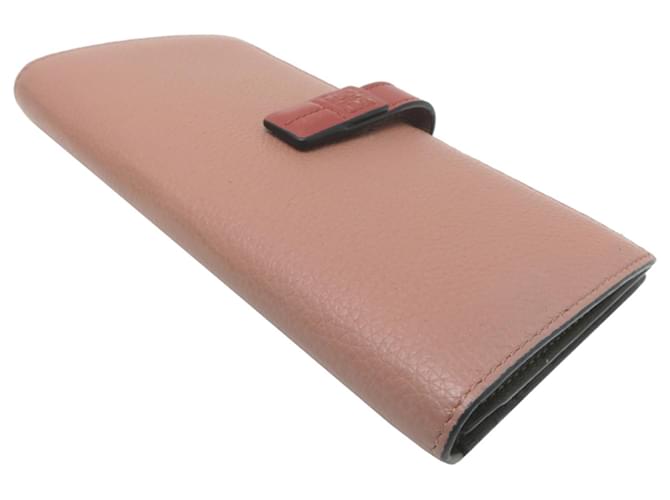 Billetera Vertical Loewe Rosa Beige Caqui - vista 3
