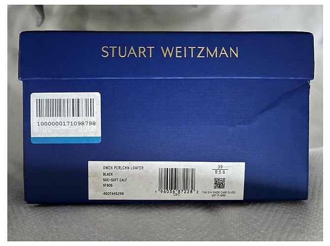 Mocassini Stuart Weitzman in pelle nera Nero - vista 9