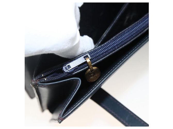 Borsa a Mano Christian Dior in Pelle Oro Blu Navy Auth ka3651 D'oro - vista 20