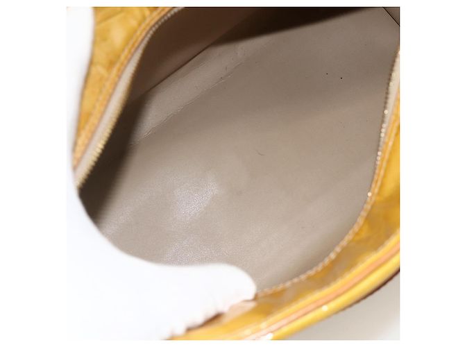 LOUIS VUITTON Borsa a Mano Monogram Vernis Tompkins Square Beige M91149 Auth AMZ152 - vista 11