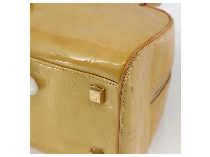 LOUIS VUITTON Borsa a Mano Monogram Vernis Tompkins Square Beige M91149 Auth AMZ152 - vista 16