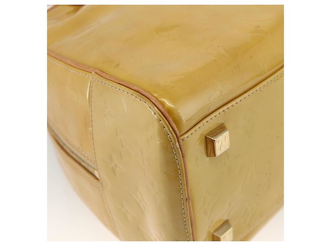 LOUIS VUITTON Borsa a Mano Monogram Vernis Tompkins Square Beige M91149 Auth AMZ152 - vista 17