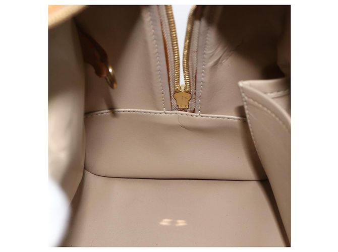 LOUIS VUITTON Borsa a Mano Monogram Vernis Tompkins Square Beige M91149 Auth AMZ152 - vista 20
