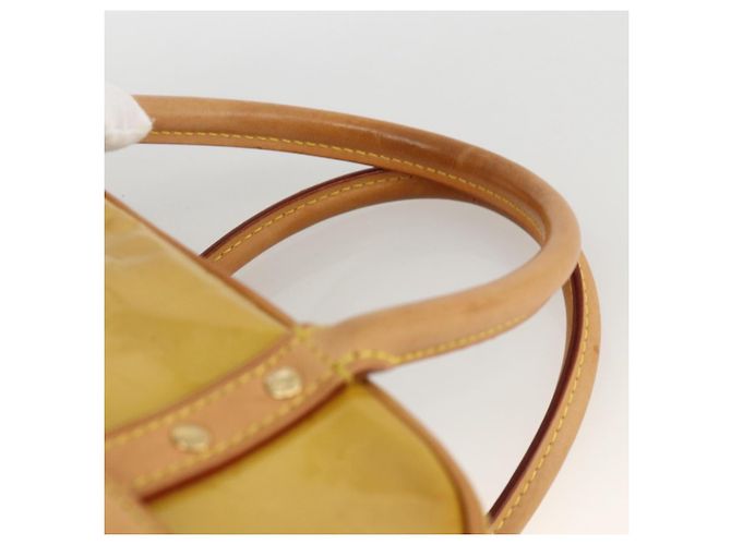 LOUIS VUITTON Borsa a Mano Monogram Vernis Tompkins Square Beige M91149 Auth AMZ152 - vista 8