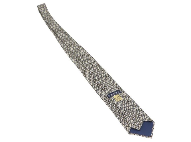 Hermès HERMES Necktie Silk Blue Auth 174891A - view 7