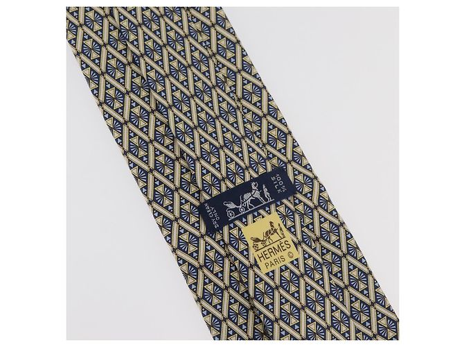 Hermès HERMES Necktie Silk Blue Auth 174891A - view 9