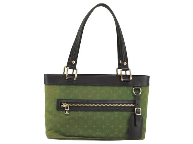 LOUIS VUITTON Monogram Mini Lucille PM Borsa a Mano TST Khaki M92682 LV Auth AMZ006 Cachi - vista 13