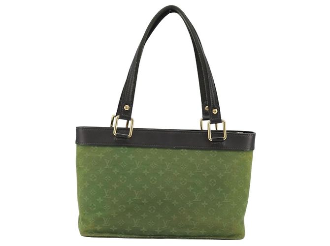 LOUIS VUITTON Monogram Mini Lucille PM Borsa a Mano TST Khaki M92682 LV Auth AMZ006 Cachi - vista 2