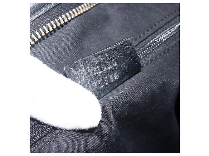 Borsa a Spalla Abbey GG Canvas Gucci Nero Oro 131326 Auth YKZ949 D'oro - vista 12