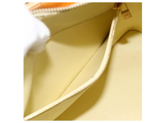 LOUIS VUITTON Borsa a Mano Monogram Vernis Houston Giallo Lime M91055 LV Auth hk3628 D'oro - vista 22