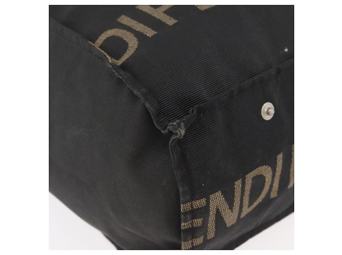 FENDI Tote Bag aus schwarzem Canvas Auth ka3757 - Ansicht 10