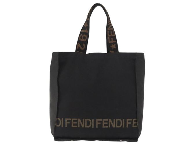 FENDI Tote Bag aus schwarzem Canvas Auth ka3757 - Ansicht 13