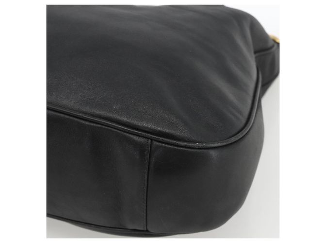 Borsa a Spalla in Pelle Gucci Bamboo 2way Nera Oro 001 0166 1577 Auth YKZ947 Nero D'oro - vista 15