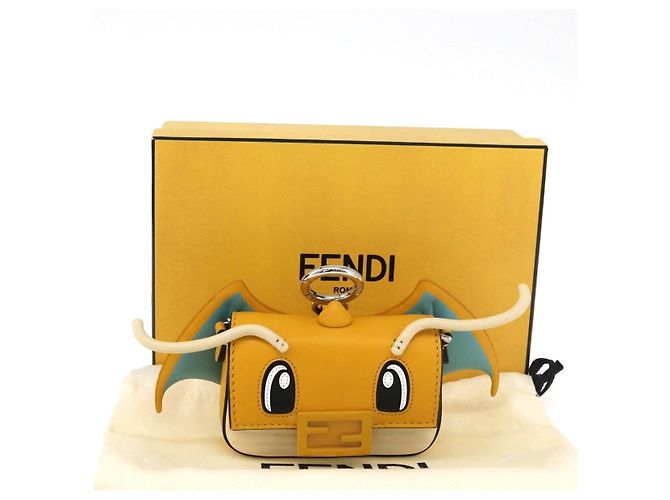 Borsa Mini Mamma Baguette FENDI Nappa Dragonite FRGMT x POKMON Auth 158607SM - vista 12