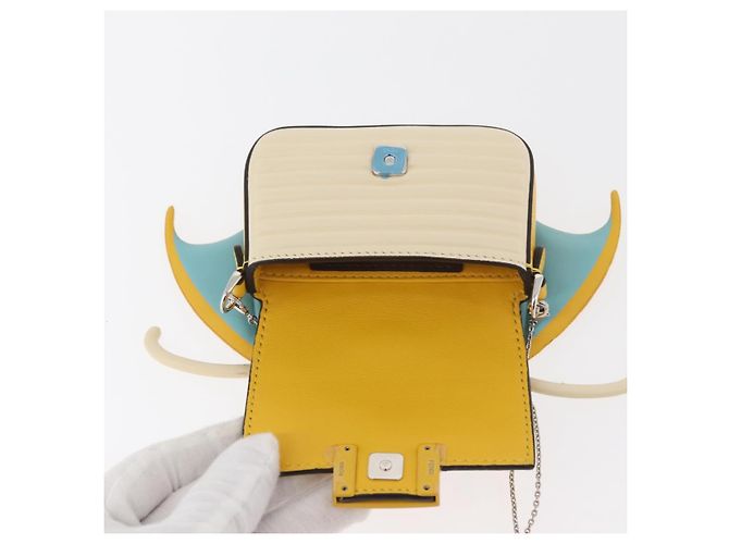 Borsa Mini Mamma Baguette FENDI Nappa Dragonite FRGMT x POKMON Auth 158607SM - vista 9