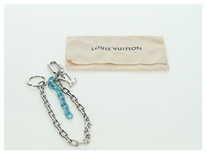 PORTACHIAVI A FORMA DI LV LOUIS VUITTON metallo tono argento MP2619 LV Auth BAZ740M - vista 12