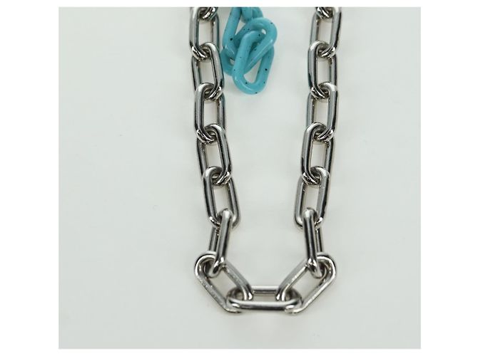PORTACHIAVI A FORMA DI LV LOUIS VUITTON metallo tono argento MP2619 LV Auth BAZ740M - vista 13