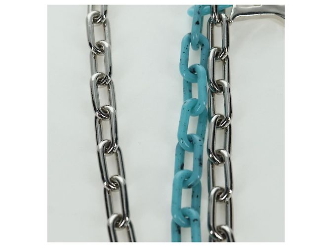 PORTACHIAVI A FORMA DI LV LOUIS VUITTON metallo tono argento MP2619 LV Auth BAZ740M - vista 4