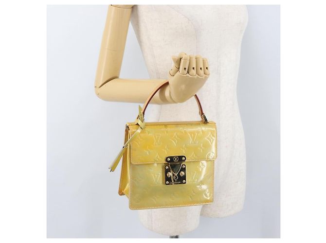 LOUIS VUITTON Monogram Vernis Handtasche Spring street Grau M91029 LV Auth YKZ759 - Ansicht 23