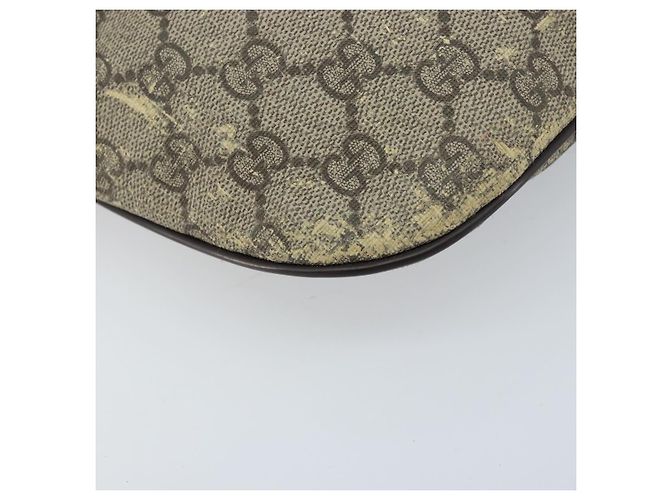 Borsa a tracolla GUCCI GG Supreme in PVC Beige Oro 211110 Auth AMZ560 - vista 15