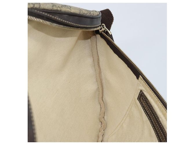 Borsa a tracolla GUCCI GG Supreme in PVC Beige Oro 211110 Auth AMZ560 - vista 20