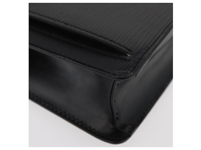 LOUIS VUITTON Epi Série Dragonne Clutch Bag Preto M52612 LV Auth 174735 - vista 14