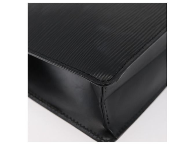 LOUIS VUITTON Epi Série Dragonne Clutch Bag Preto M52612 LV Auth 174735 - vista 16