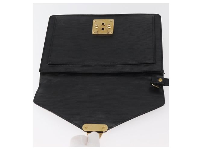 LOUIS VUITTON Epi Série Dragonne Clutch Bag Preto M52612 LV Auth 174735 - vista 19